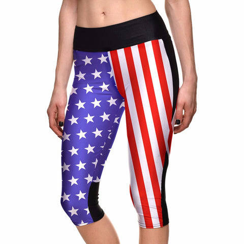 Fashion Printed Flag Legging